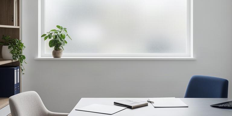 Quiet consulting room in Limavady with a desk prepared for a private legal and financial discussion